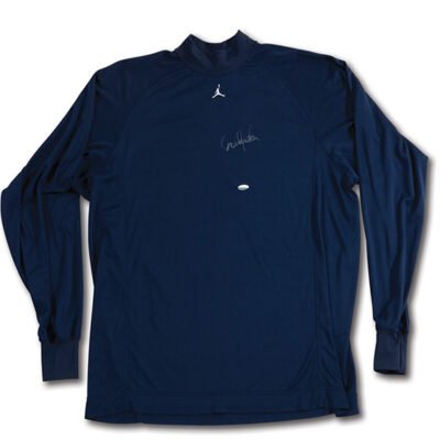 2001 Derek Jeter Autographed New York Yankees Game Worn Nike Undershirt