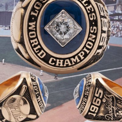 Walter Alston’s 1965 Los Angeles Dodgers World Series Champions 14k Gold Ring